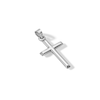 Thumbnail Image 3 of 10K Hollow White Gold Puffy Cross Charm