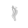 Thumbnail Image 1 of 10K Hollow White Gold Italian Horn Charm