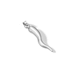 Thumbnail Image 3 of 10K Hollow White Gold Italian Horn Charm