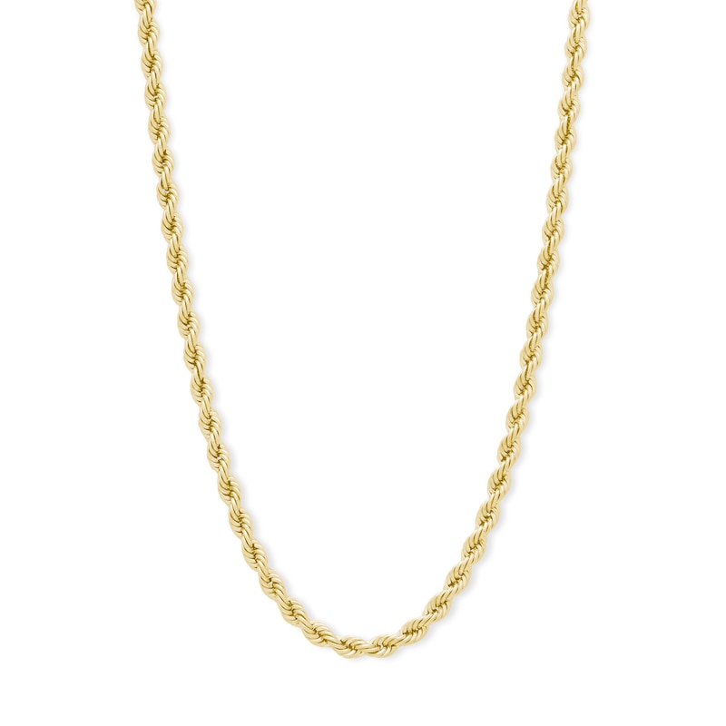 14K Hollow Gold Rope Chain - 22"