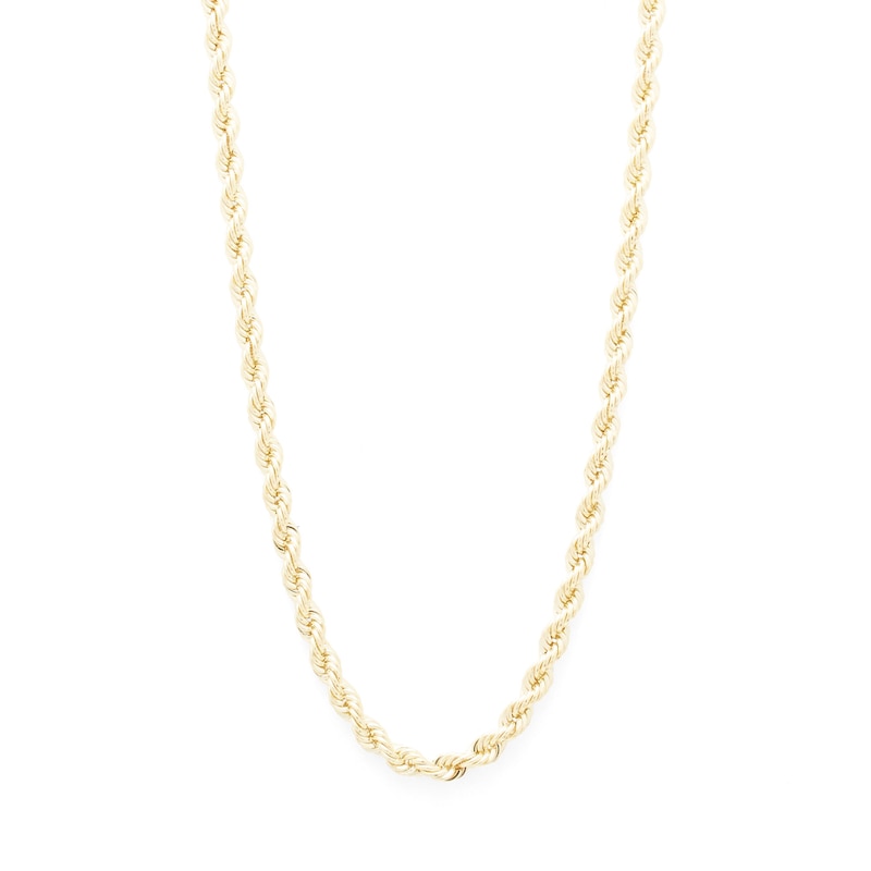 14K Hollow Gold Rope Chain - 24"