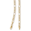 Thumbnail Image 1 of 14K Hollow Gold Beveled Figaro Chain - 22"
