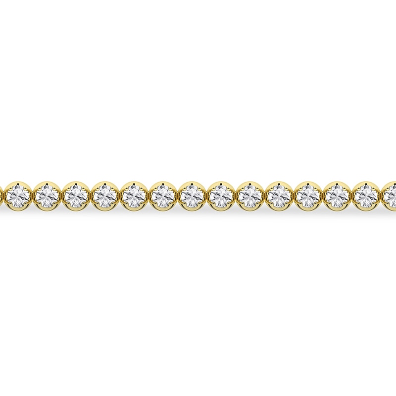 Main Image 2 of ​​​​​​​​​​​​​​10K Solid Gold 1 CT. T.W. Lab-Created Diamond Tennis Bracelet