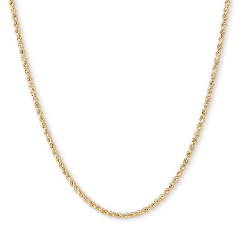 14K Hollow Gold Rope Chain - 16"