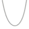 Thumbnail Image 0 of 10K Hollow White Gold Rope Chain - 18"