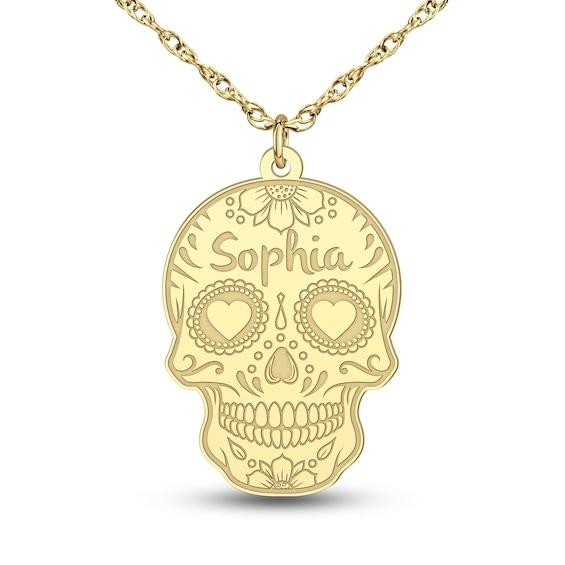 Sugar Skull Pendant Necklace