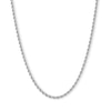 Thumbnail Image 1 of 10K Hollow White Gold Rope Chain - 24&quot;