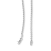 Thumbnail Image 2 of 10K Hollow White Gold Rope Chain - 24&quot;