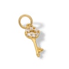 Thumbnail Image 3 of 14K Semi-Solid Gold CZ Key Charm