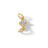 Thumbnail Image 1 of 14K Semi-Solid Gold CZ Solitaire Charm