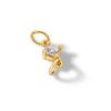 Thumbnail Image 2 of 14K Semi-Solid Gold CZ Solitaire Charm