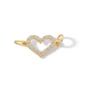 Thumbnail Image 1 of 14K Semi-Solid Gold CZ Heart Charm