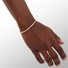 Thumbnail Image 2 of 10K Hollow White Gold Rope Chain Bracelet - 7"
