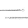 Thumbnail Image 2 of 10K Hollow White Gold Diamond-Cut Rambo Curb Chain - 20&quot;