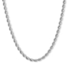 Thumbnail Image 0 of 10K Hollow White Gold Rope Chain - 18"