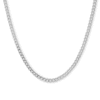 Thumbnail Image 1 of 10K Hollow White Gold Curb Chain - 18&quot;