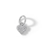 Thumbnail Image 0 of 14K Semi-Solid White Gold CZ Heart Charm