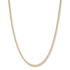 Thumbnail Image 1 of 14K Hollow Gold Diamond-Cut Curb Chain - 22&quot;