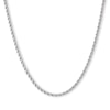 Thumbnail Image 0 of 10K Hollow White Gold Rope Chain - 18"