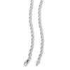 Thumbnail Image 1 of 10K Hollow White Gold Rope Chain - 20"