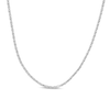 Thumbnail Image 0 of 10K Hollow White Gold Valentino Chain - 22"