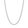 Thumbnail Image 1 of 10K Hollow White Gold Rope Chain - 18&quot;