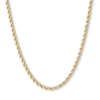 Thumbnail Image 1 of 14K Hollow Gold Rope Chain - 26&quot;