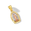 Thumbnail Image 2 of 14K Solid Gold Our Lady of Guadalupe Tri-Color Charm