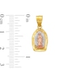 Thumbnail Image 3 of 14K Solid Gold Our Lady of Guadalupe Tri-Color Charm