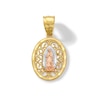 Thumbnail Image 0 of 14K Solid Gold Our Lady of Guadalupe Filigree Tri-Color Charm