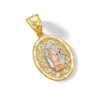 Thumbnail Image 2 of 14K Solid Gold Our Lady of Guadalupe Filigree Tri-Color Charm