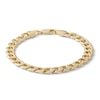 Thumbnail Image 1 of 14K Hollow Gold Curb Chain Bracelet - 7.5&quot;