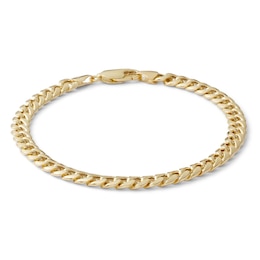 14K Semi-Solid Gold Cuban Chain Bracelet - 7.5&quot;
