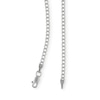 Thumbnail Image 1 of 10K Hollow White Gold Beveled Curb Chain - 24"