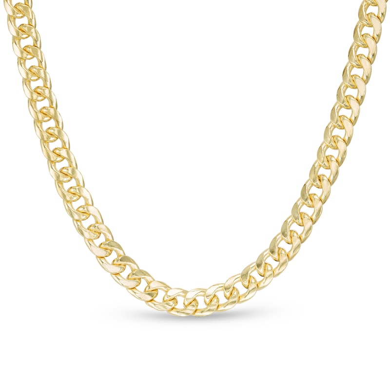 Main Image 1 of 14K Semi-Solid Gold Cuban Chain - 24&quot;