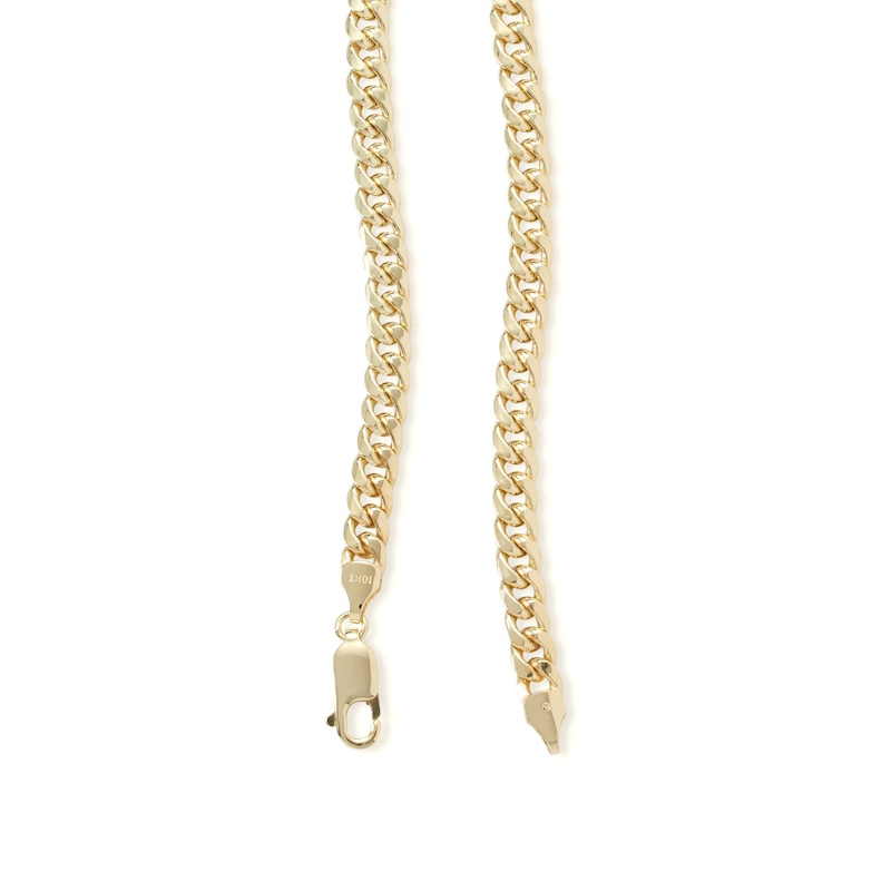 Main Image 2 of 14K Semi-Solid Gold Cuban Chain - 24&quot;