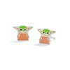 Thumbnail Image 1 of Child's Sterling Silver Enamel ©Disney Star Wars Yoda Studs