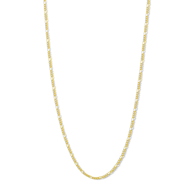 Main Image 1 of ​​​​​​​10K Hollow Gold Figaro Chain - 20&quot;