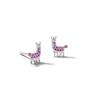 Thumbnail Image 1 of Child's Sterling Silver Pink CZ Llama Studs