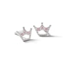 Thumbnail Image 0 of Child's Sterling Silver Synthetic Ruby Tiara Studs