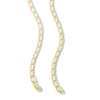 Thumbnail Image 2 of ​​​​​​​10K Hollow Gold Woven Link Chain - 22"