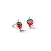 Thumbnail Image 0 of Child's Sterling Silver Enamel Strawberry Studs