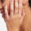 Thumbnail Image 1 of 10K Solid Gold CZ Pink Heart Band Ring