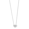 Thumbnail Image 0 of ​​​​​​​Sterling Silver CZ Baguette Heart Pendant Necklace