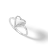 Thumbnail Image 3 of ​​​​​​​Sterling Silver CZ Polished Heart Ring