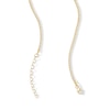 Thumbnail Image 3 of 10K Hollow Gold CZ Bezel Set Thin Curb Chain - 18&quot;