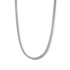 Thumbnail Image 1 of Sterling Silver Diamond Cut Foxtail Chain Made in Italy - 20&quot;