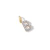 Thumbnail Image 2 of 10K Solid Gold CZ B Initial Charm