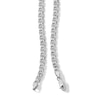 Thumbnail Image 2 of Sterling Silver Diamond Cut Mariner Chain Made in Italy - 22"