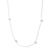 Thumbnail Image 0 of 10K Solid Gold Freshwater Cultured Pearl Station Necklace - 16" + 2"